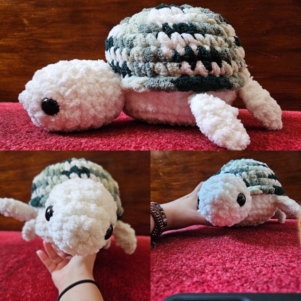 Crochet Chunky Turtle amigurumi doll - Picture 1 of 15